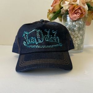 NWOT Vintage Von Dutch denim hat.